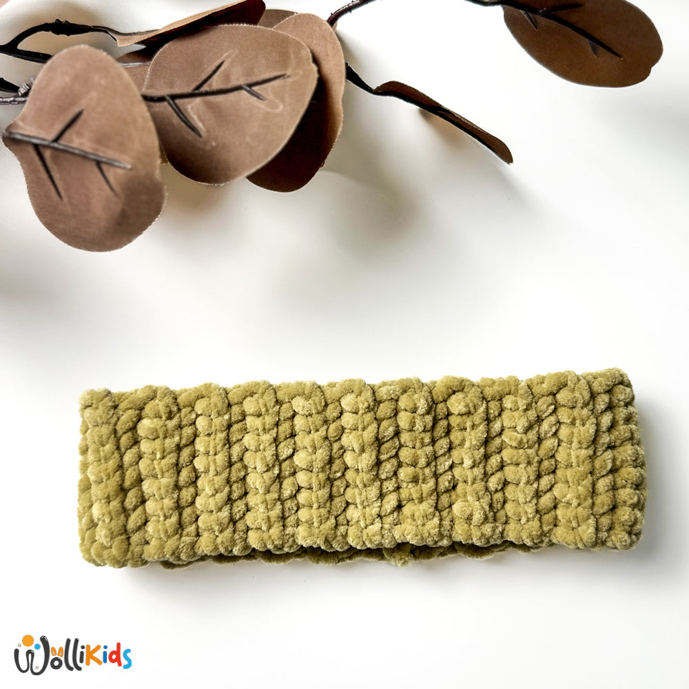 Handgestricktes Stirnband - Wollikids