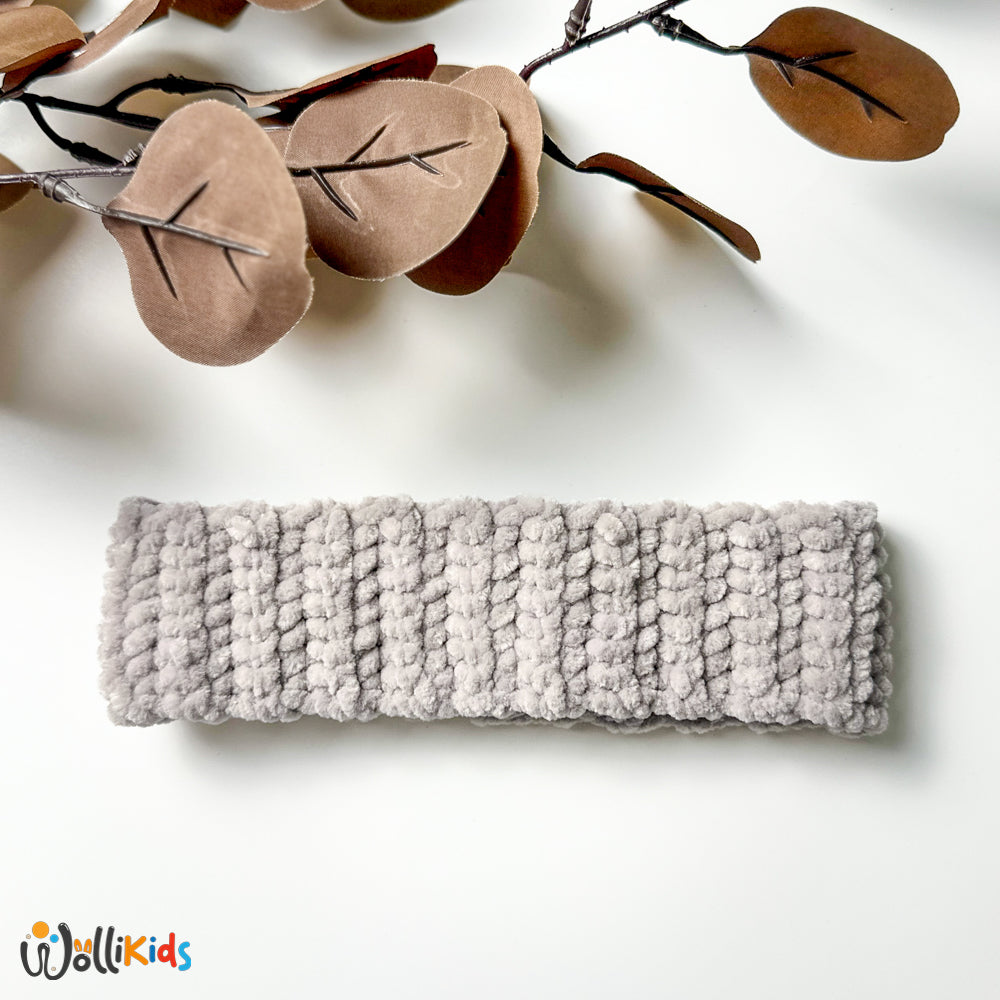 Handgestricktes Stirnband - Wollikids